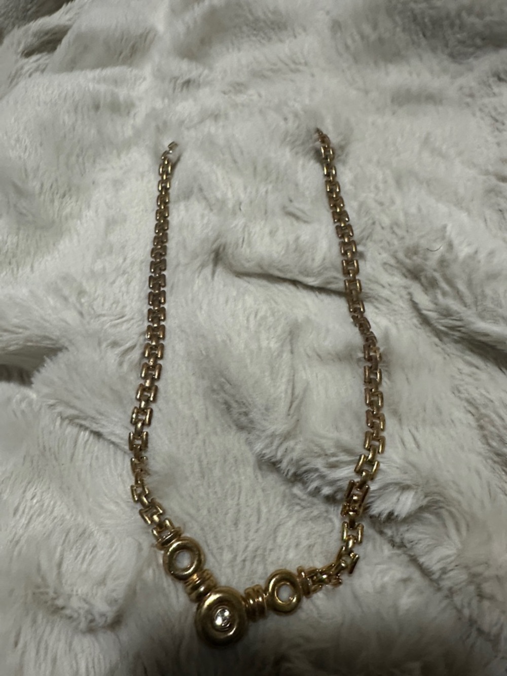 Gold Tone Statement Necklace